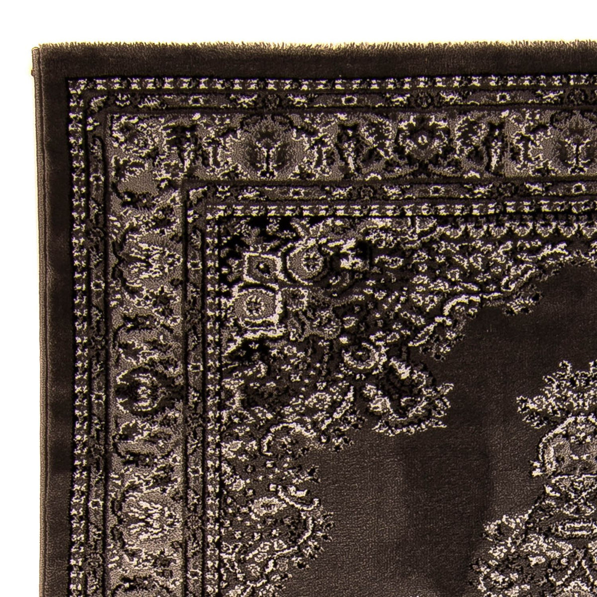 Alfombra moderna - 170 x 120 cm - marrón oscuro