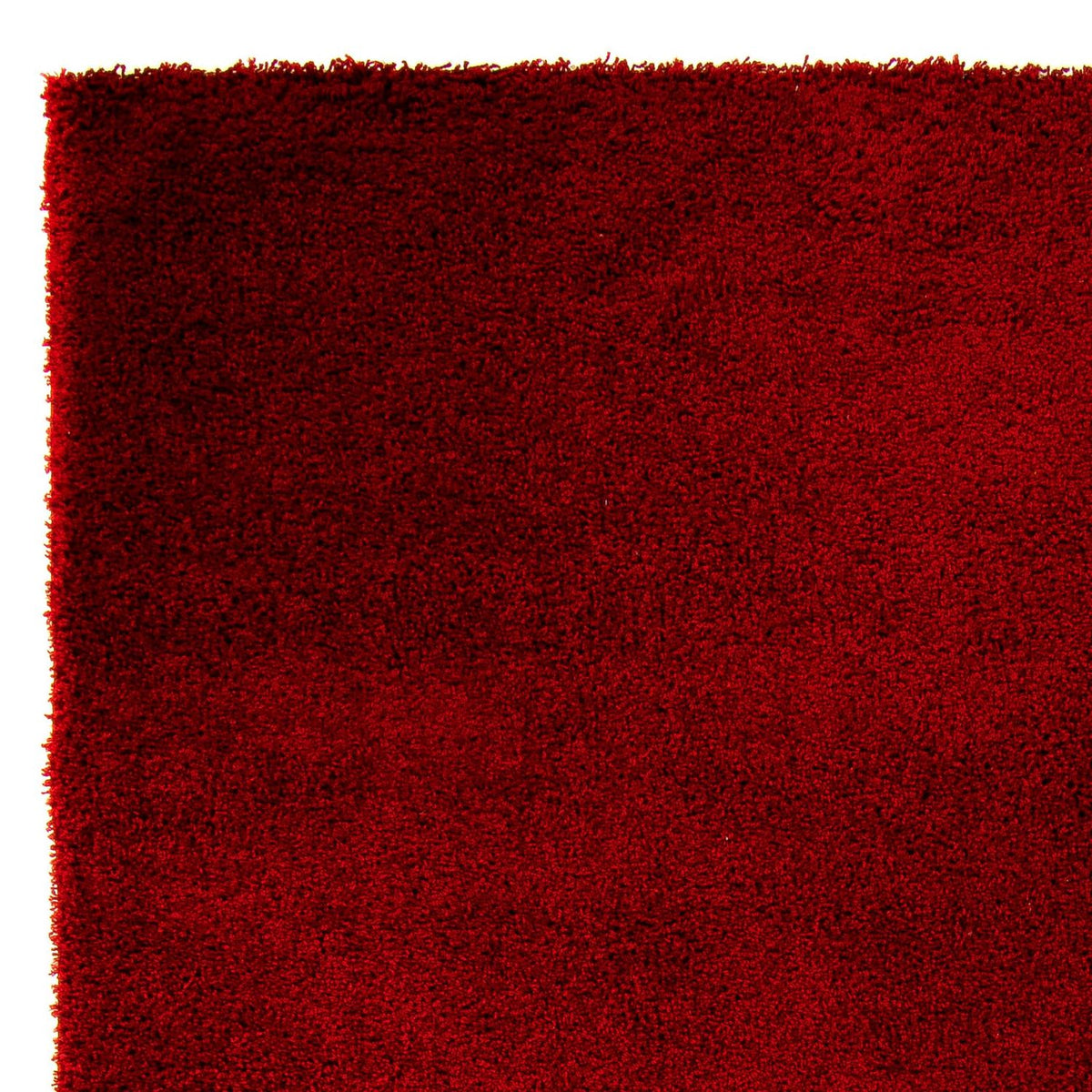 Alfombra de pelo largo - 290 x 200 cm - rojo oscuro