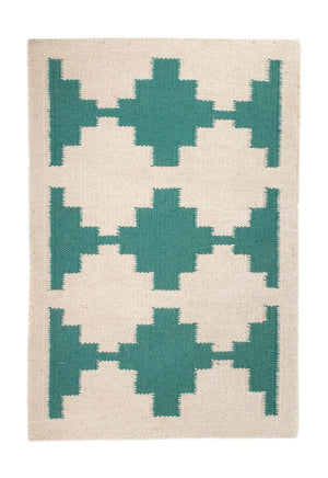 Alfombra Kelim - Tendencia - 90 x 60 cm - beige