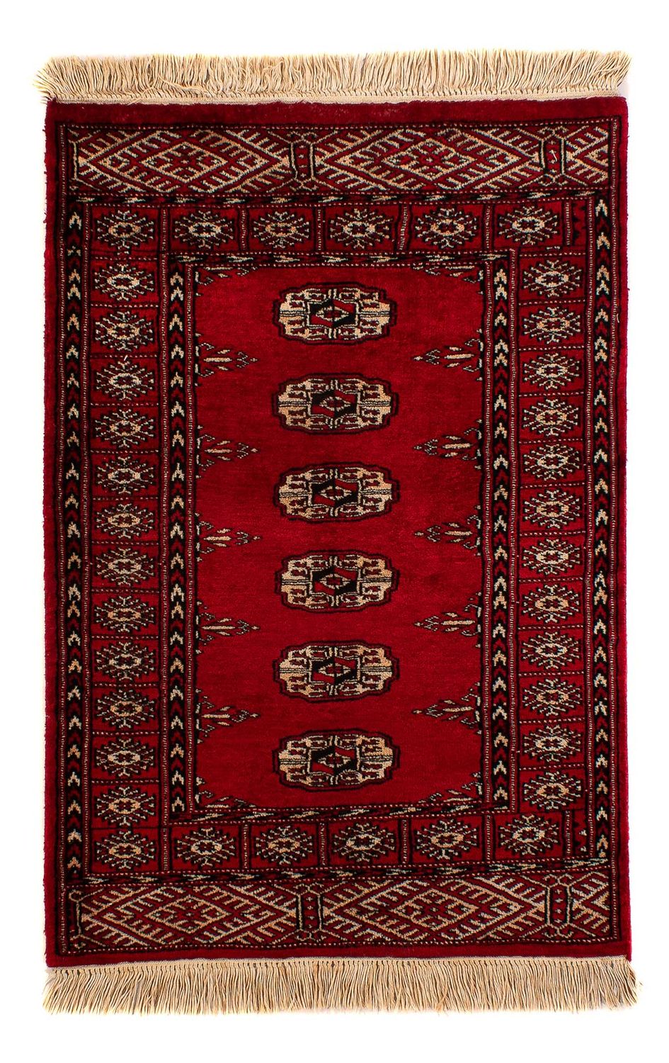Alfombra Pakistani - 115 x 78 cm - rojo oscuro