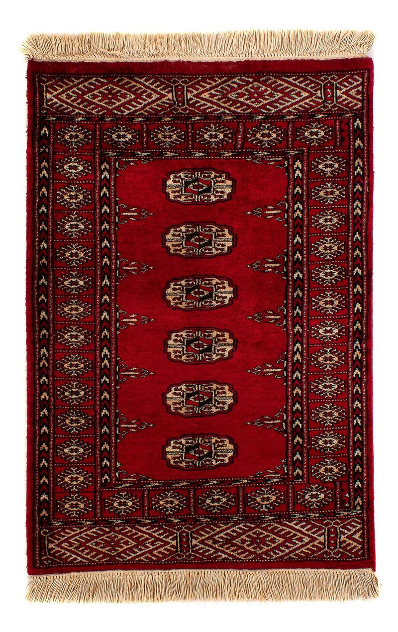 Alfombra Pakistani - 115 x 78 cm - rojo oscuro