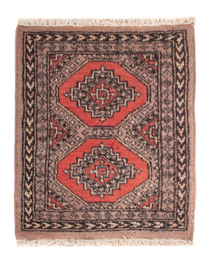 Alfombra Pakistani - 57 x 47 cm - marrón claro