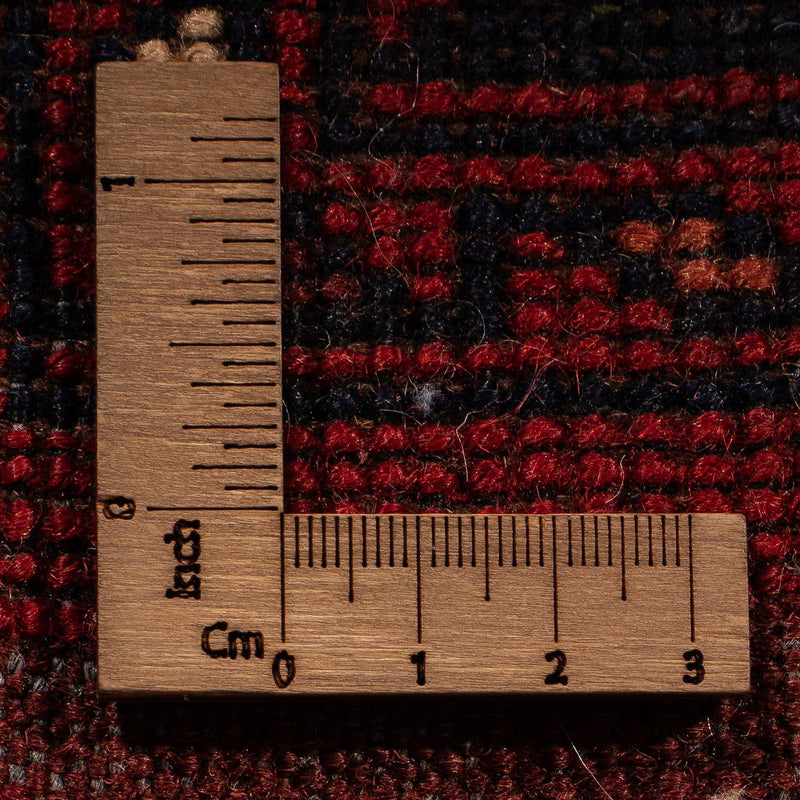 Alfombra de pasillo Alfombra afgana - 356 x 82 cm - rojo oscuro