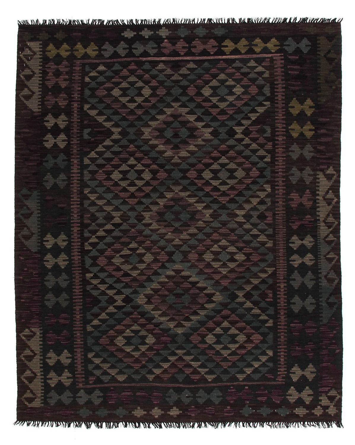Alfombra Kelim - Splash - 201 x 163 cm - multicolor