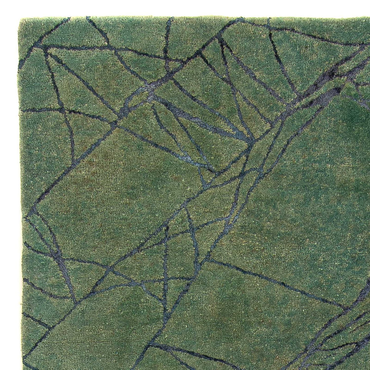 Alfombra de lana - 247 x 147 cm - verde