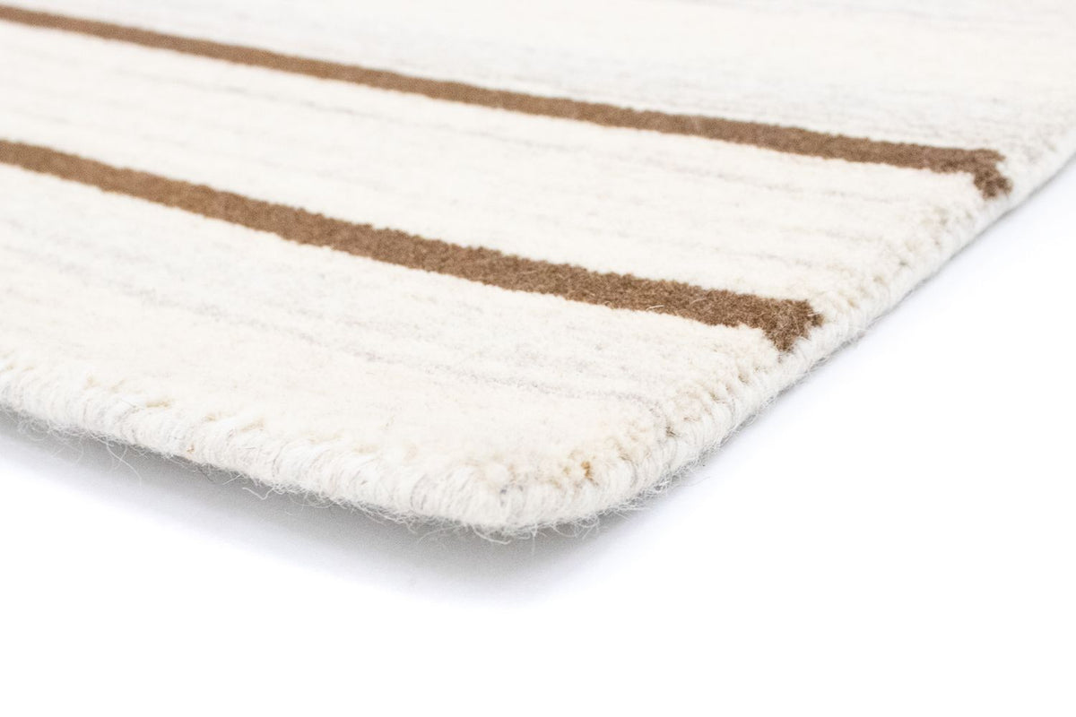 Alfombra de lana - 178 x 121 cm - beige