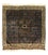 Alfombra afgana cuadrado  - 80 x 80 cm - azul