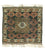 Alfombra afgana cuadrado  - 66 x 64 cm - azul