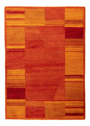 Alfombra de lana - 195 x 140 cm - óxido