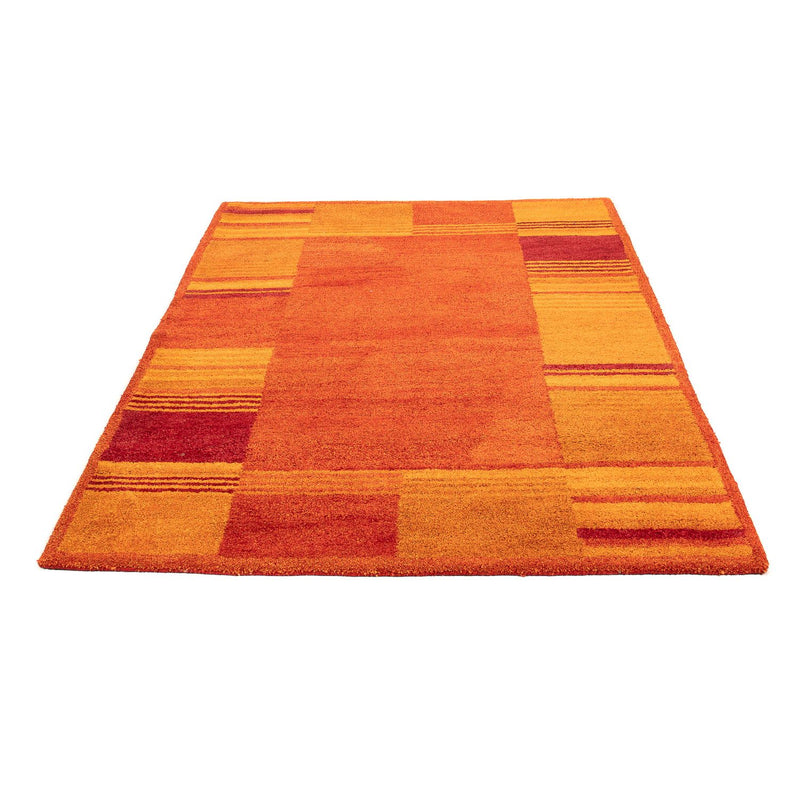 Alfombra de lana - 195 x 140 cm - óxido