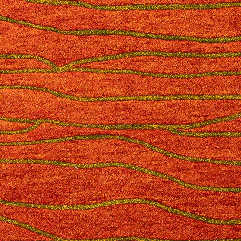 Alfombra de lana - 192 x 136 cm - óxido