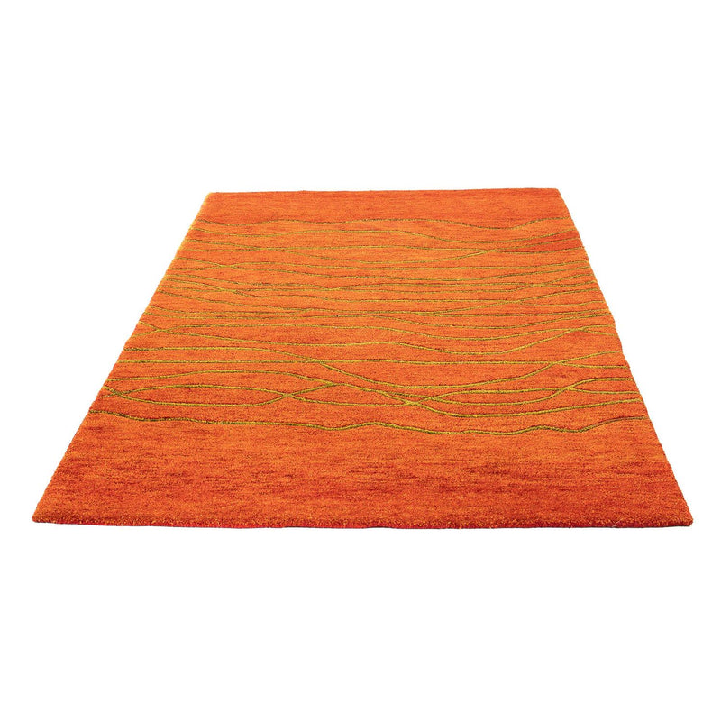 Alfombra de lana - 192 x 136 cm - óxido