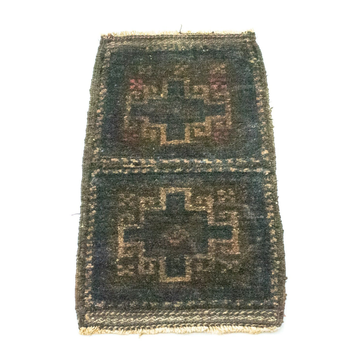 Alfombra afgana - 47 x 25 cm - azul