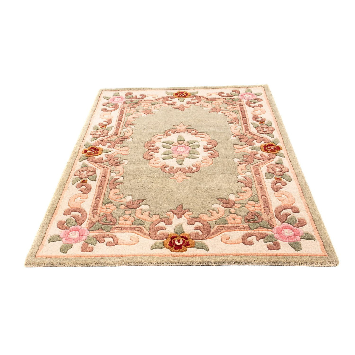 Alfombra china - 182 x 122 cm - marrón claro