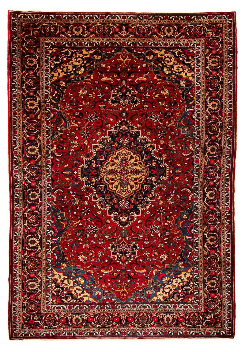 Alfombra persa - Nómada - 335 x 226 cm - rojo oscuro