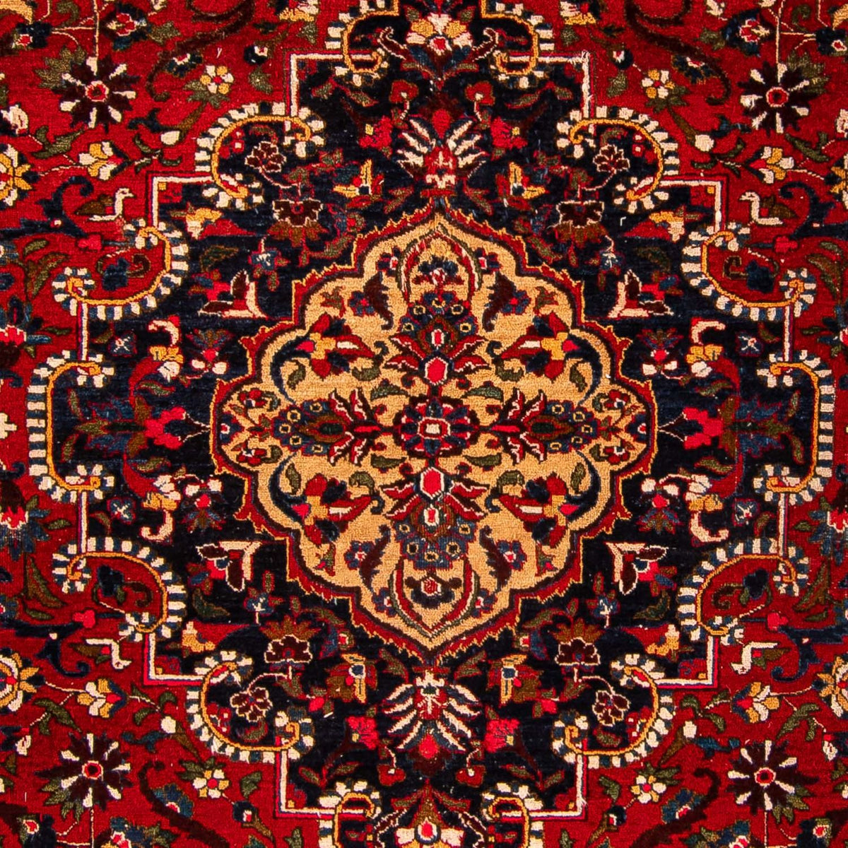 Alfombra persa - Nómada - 335 x 226 cm - rojo oscuro