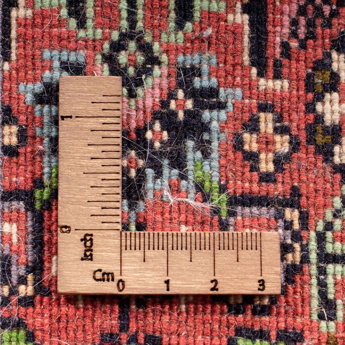 Alfombra persa - Bidjar - 60 x 40 cm - rojo claro