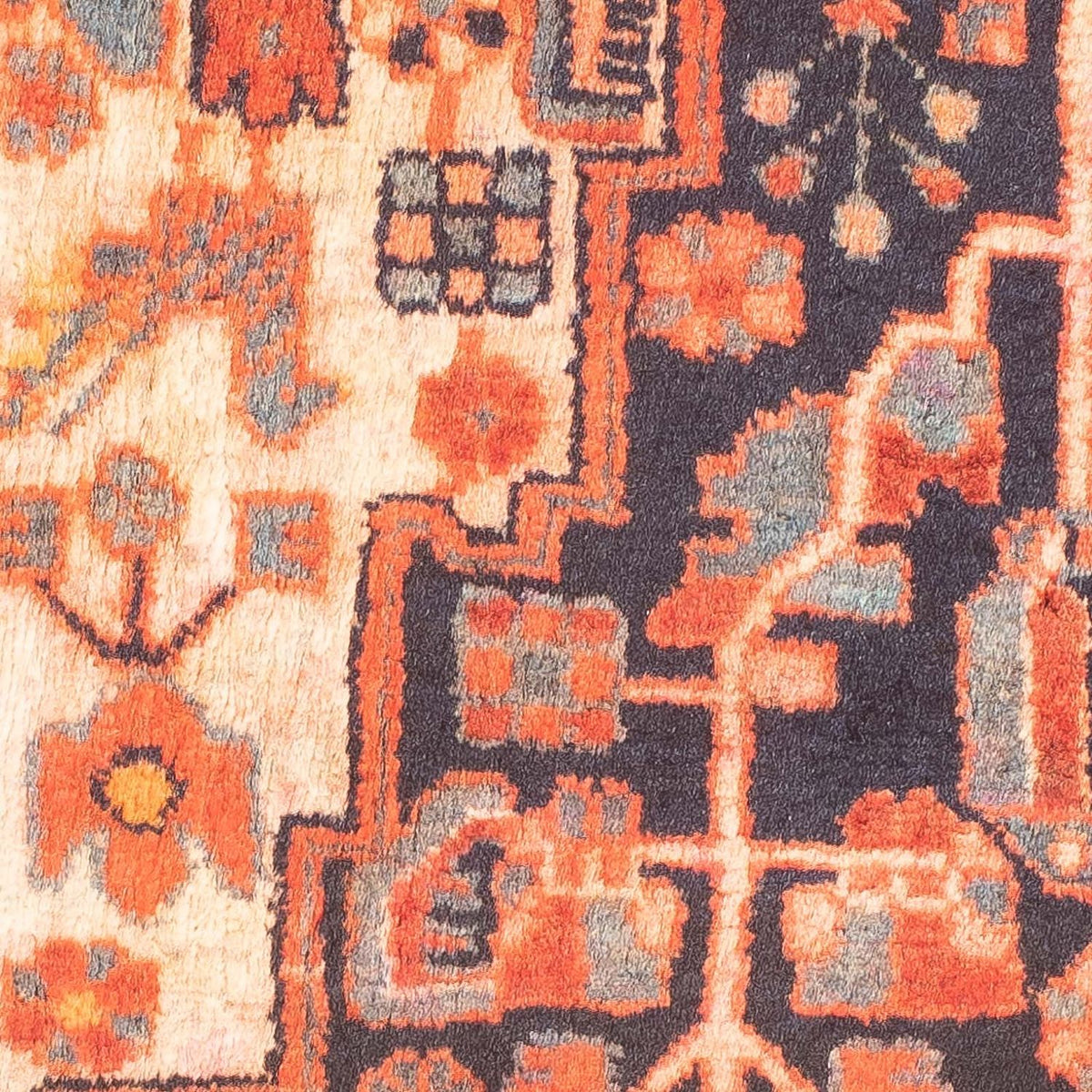 Alfombra persa - Nómada - 127 x 71 cm - multicolor