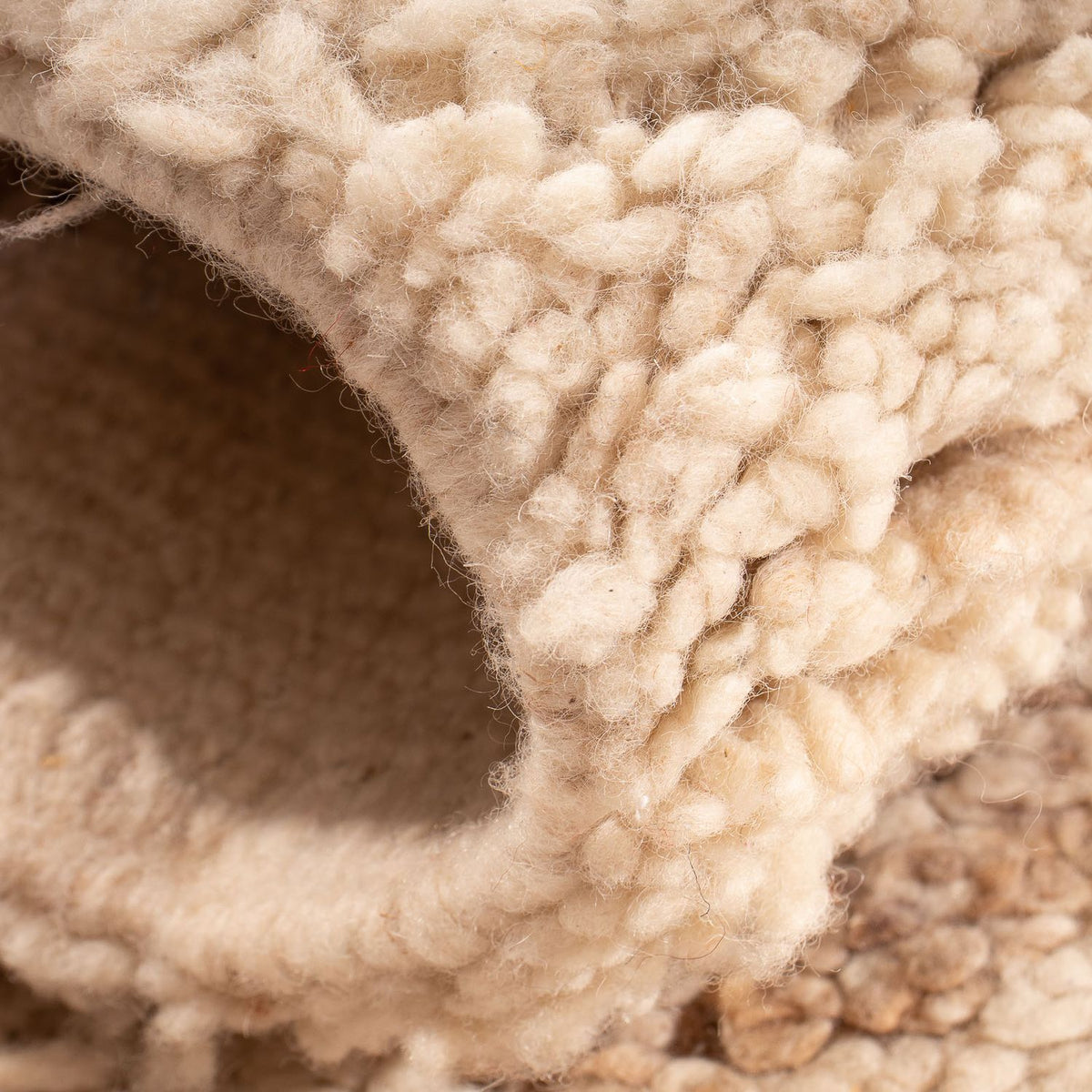Alfombra bereber - 100 x 52 cm - beige