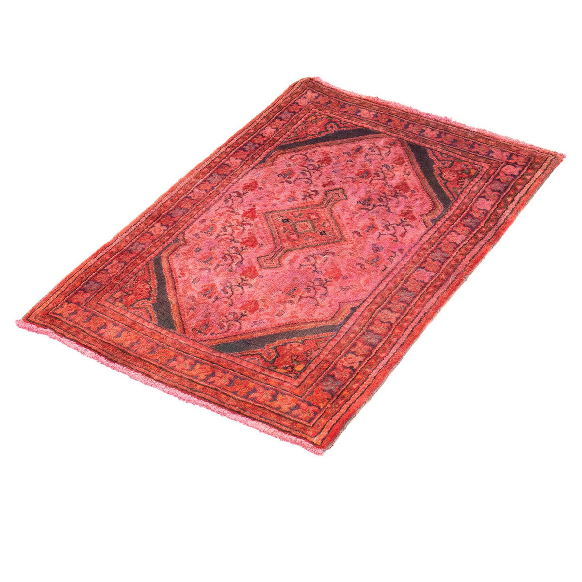 Alfombra persa - Nómada - 84 x 55 cm - rojo claro