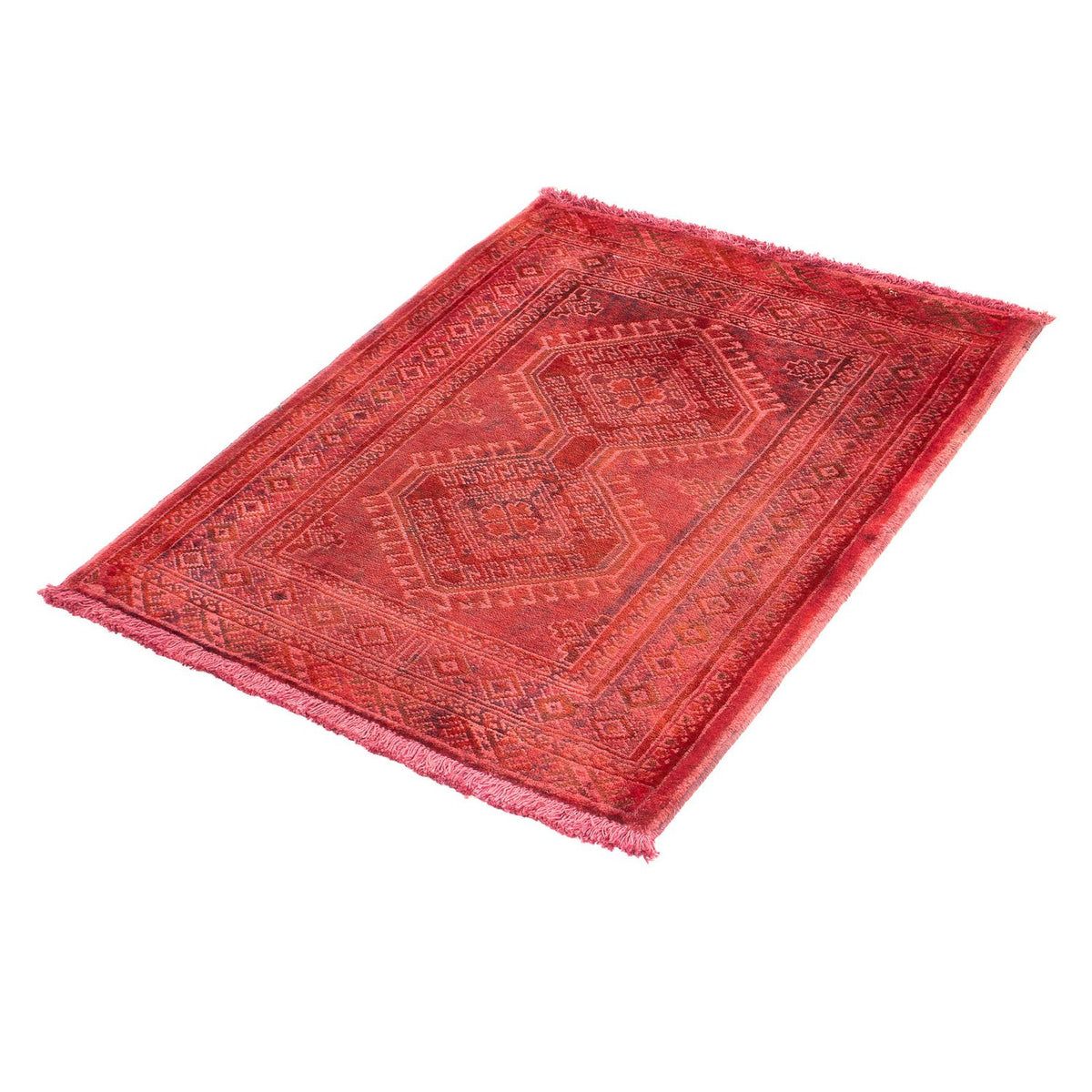 Alfombra Pakistani - 89 x 68 cm - rojo