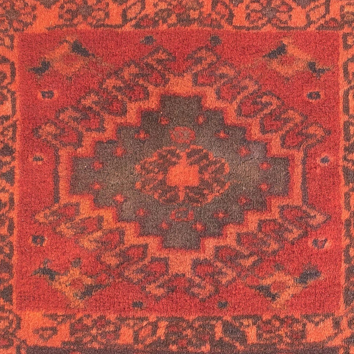 Alfombra persa - Nómada - 100 x 60 cm - rojo oscuro