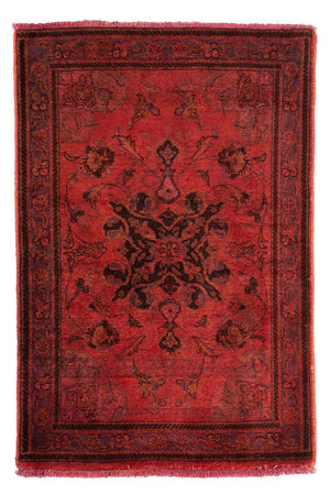 Alfombra persa - Clásica - 96 x 65 cm - rojo oscuro