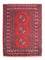 Alfombra Turkaman - 82 x 61 cm - rojo oscuro