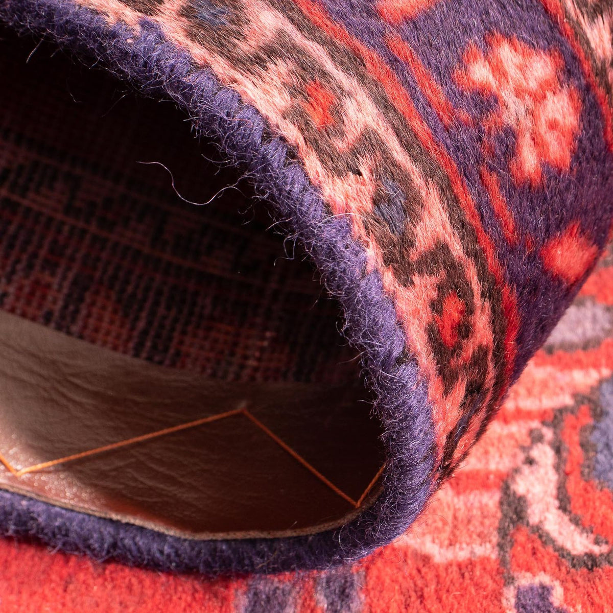 Alfombra persa - Keshan - 87 x 57 cm - rojo oscuro