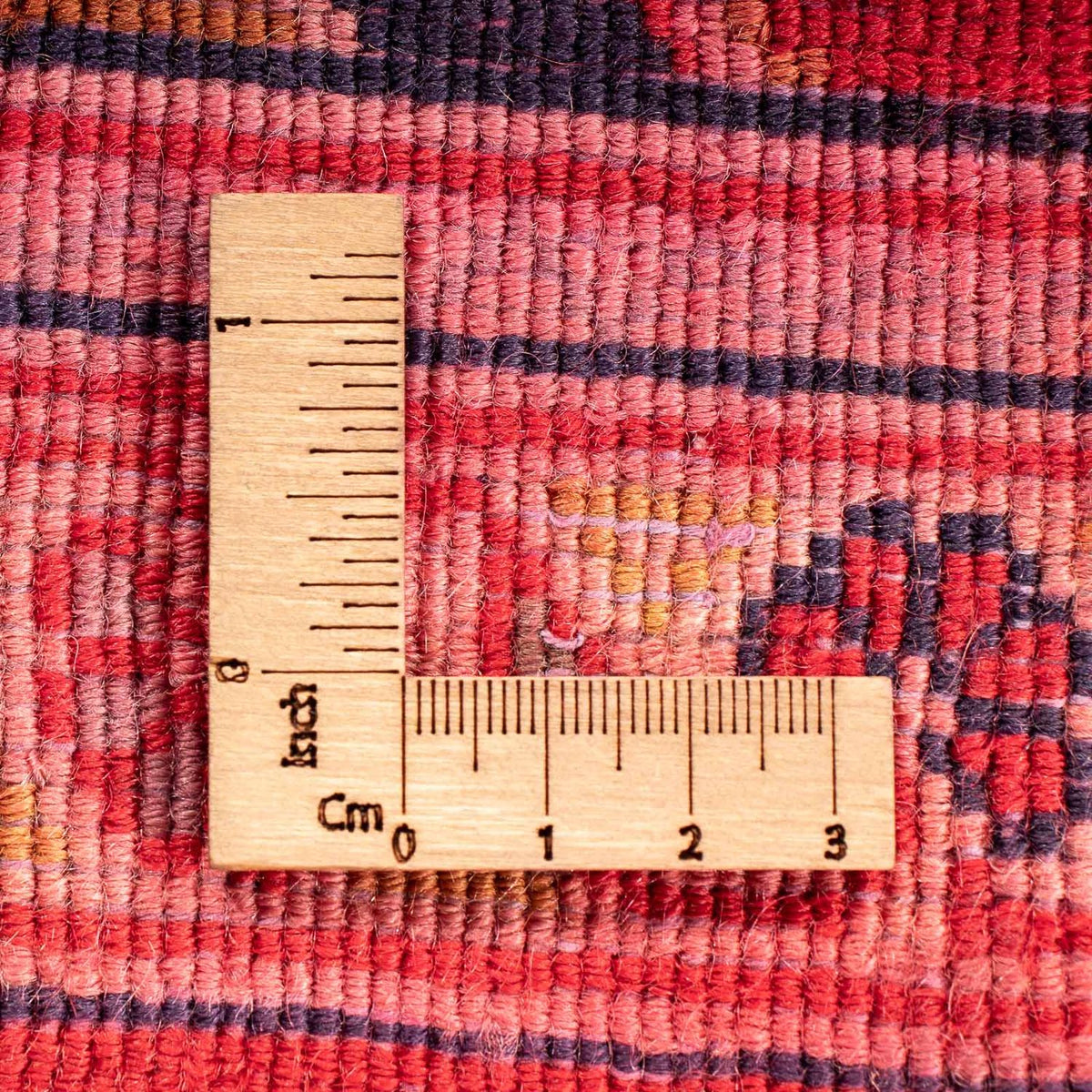Alfombra persa - Keshan - 94 x 60 cm - rojo oscuro