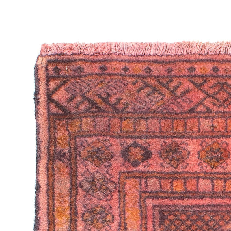 Alfombra Turkaman - 84 x 62 cm - rojo claro