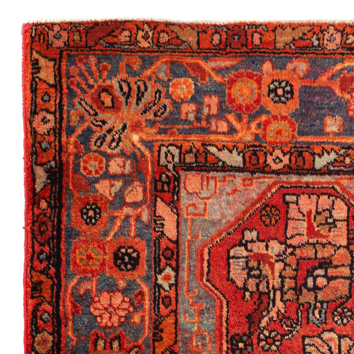 Alfombra persa - Nómada - 115 x 89 cm - rojo