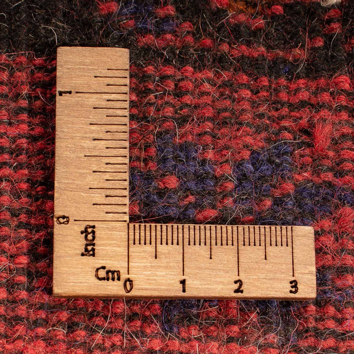 Alfombra Belutsch - 140 x 92 cm - rojo oscuro