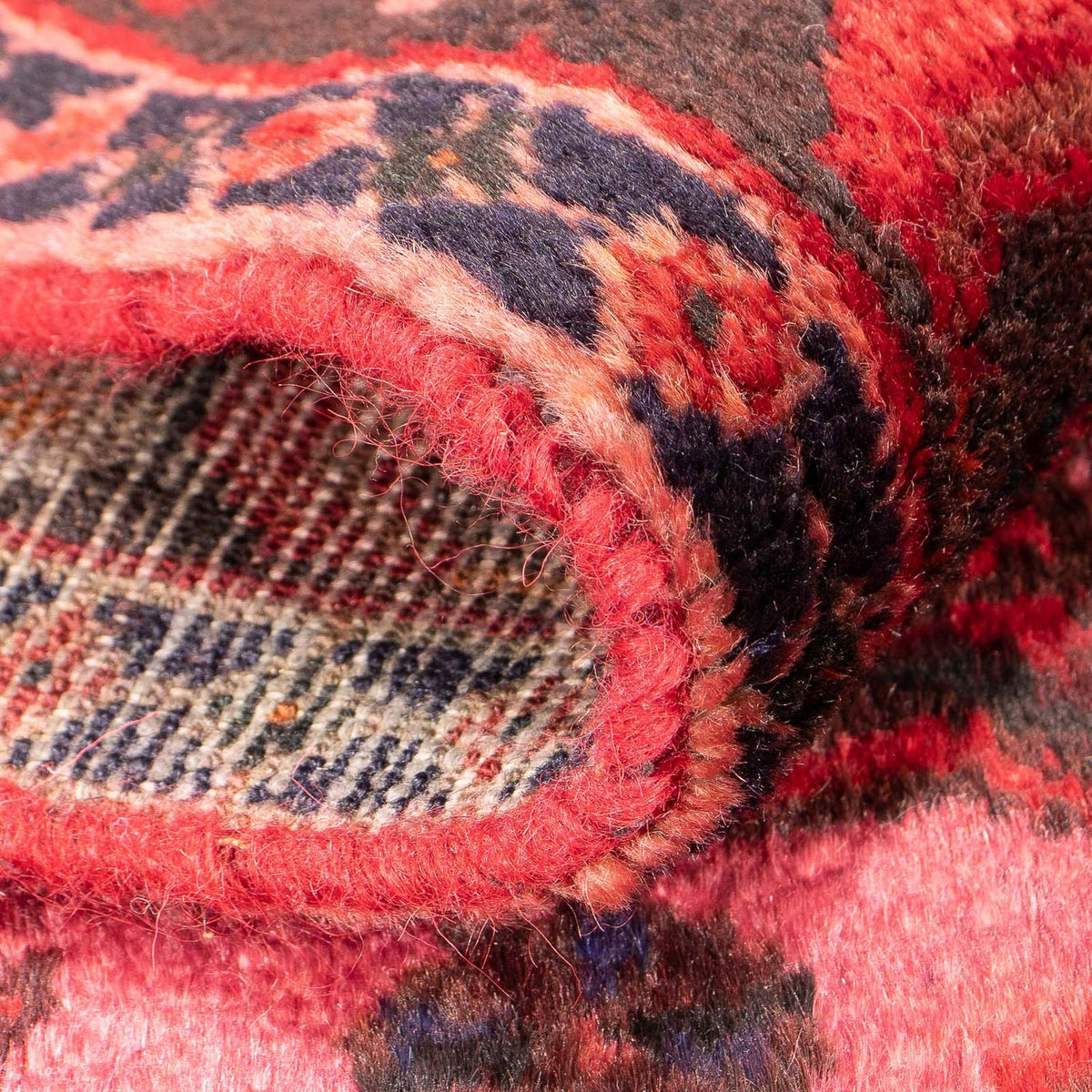 Alfombra persa - Nómada - 162 x 112 cm - rojo claro