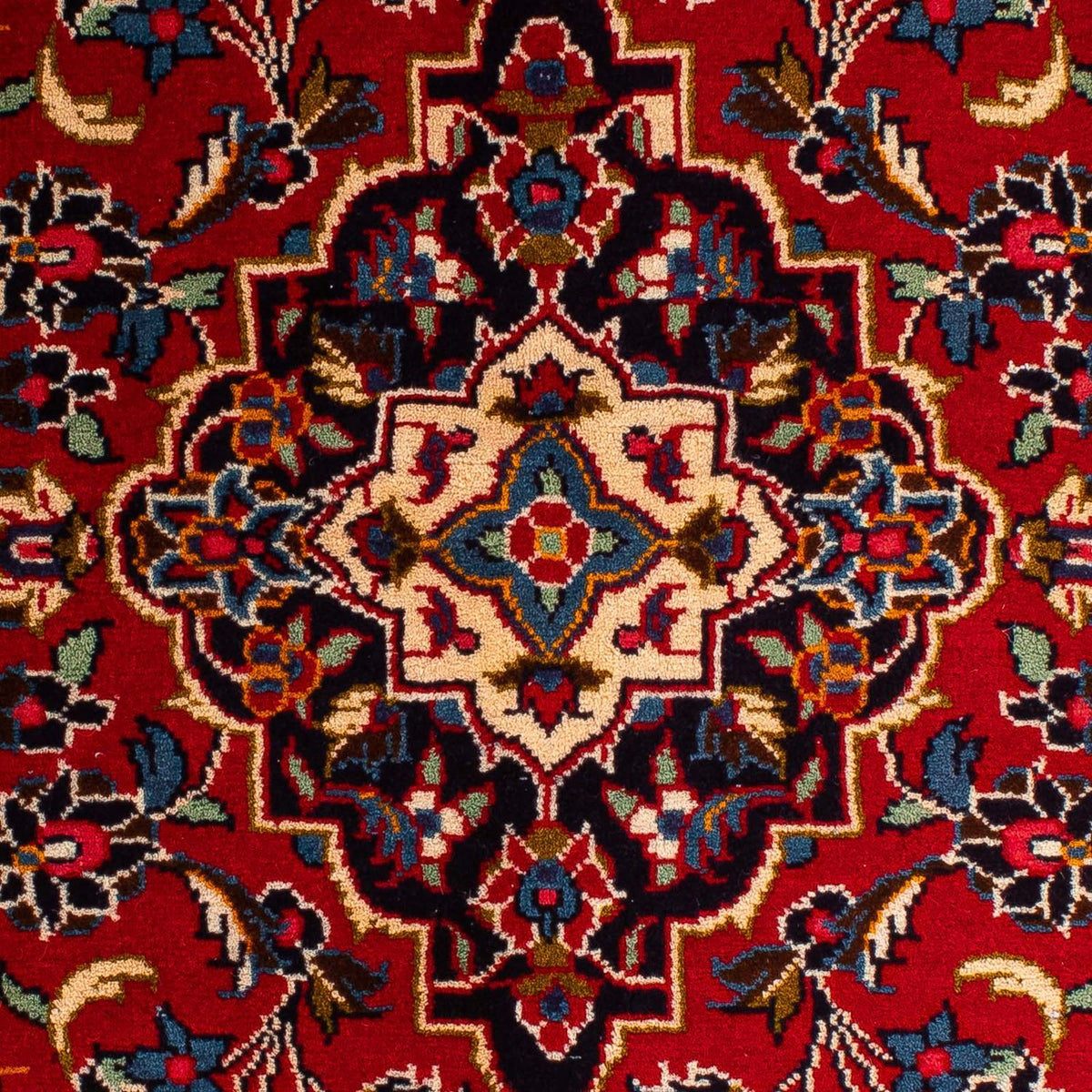 Alfombra persa - Keshan - 153 x 95 cm - rojo