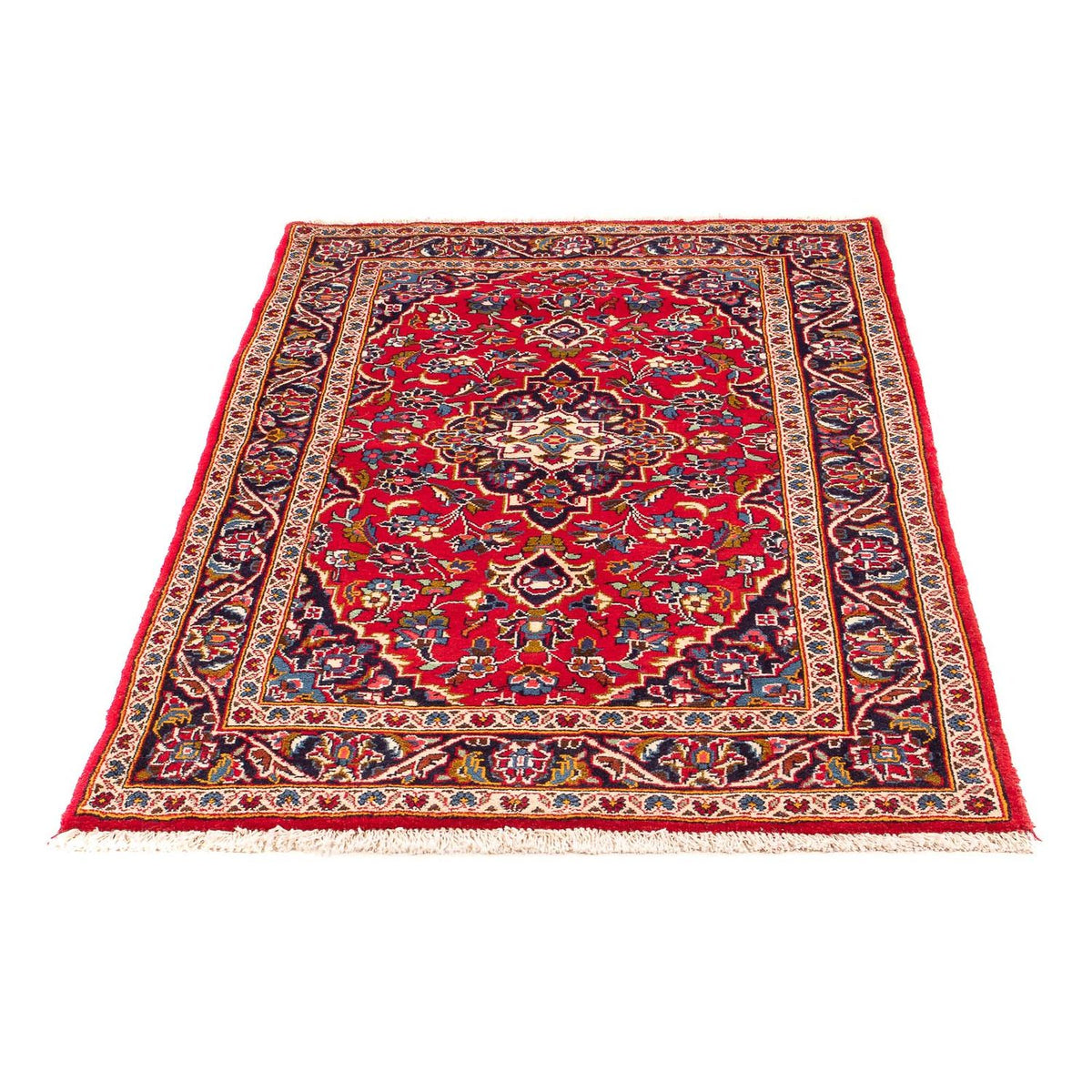 Alfombra persa - Keshan - 153 x 95 cm - rojo