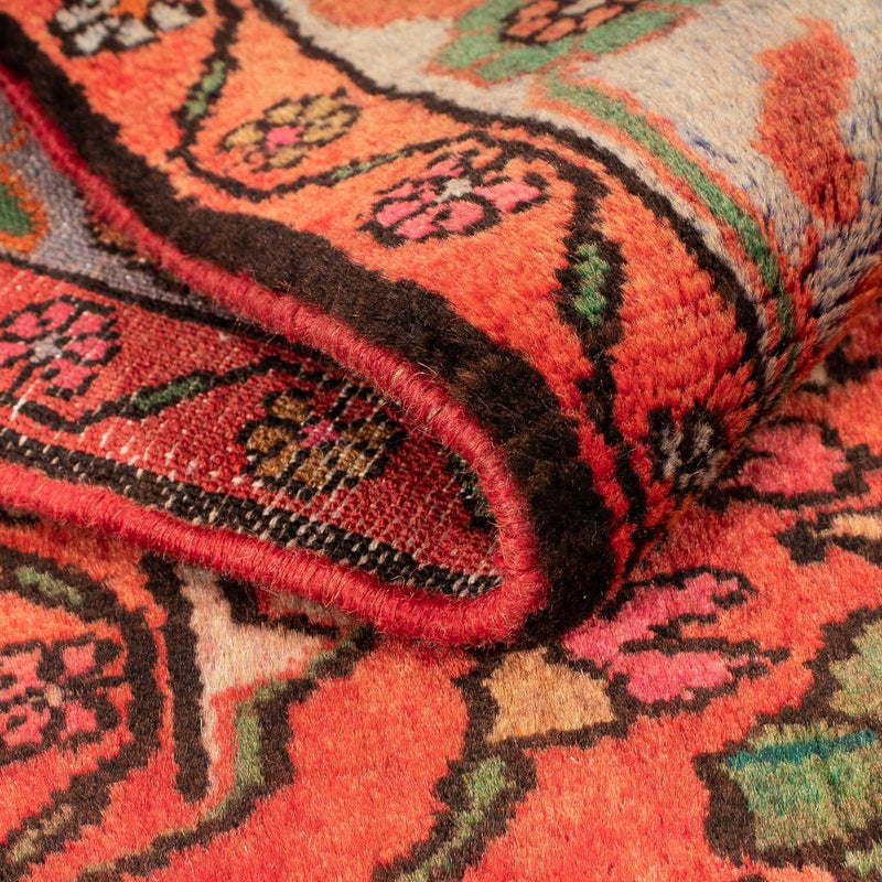 Alfombra persa - Nómada - 124 x 80 cm - rojo claro