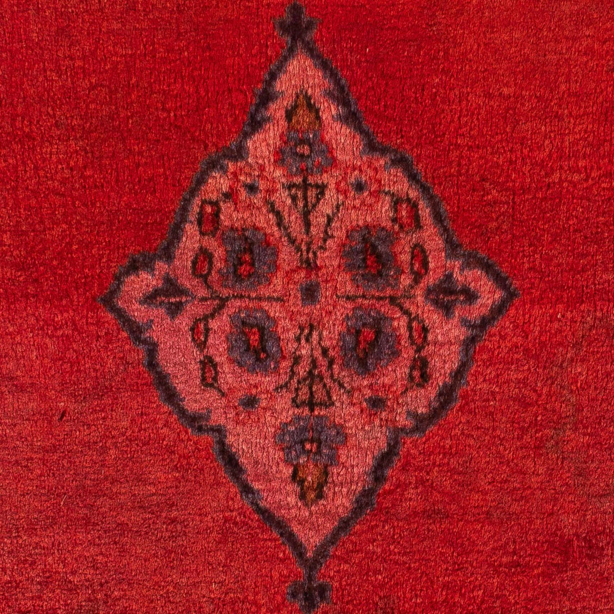 Alfombra persa - Clásica - 124 x 63 cm - rojo oscuro