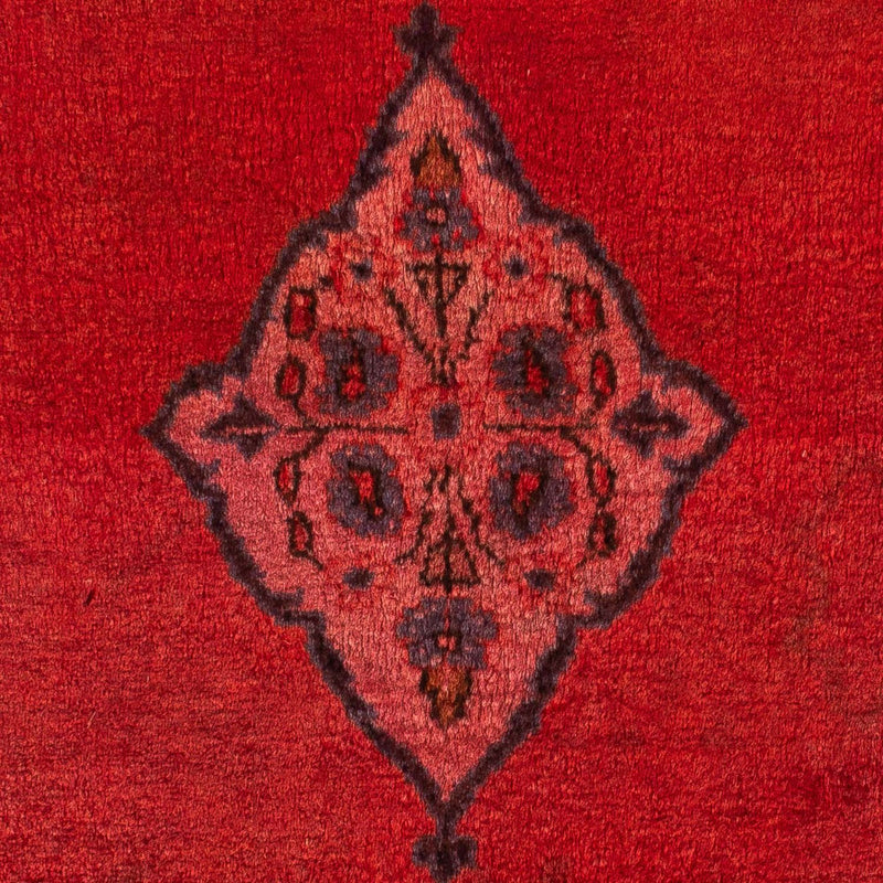 Alfombra persa - Clásica - 124 x 63 cm - rojo oscuro