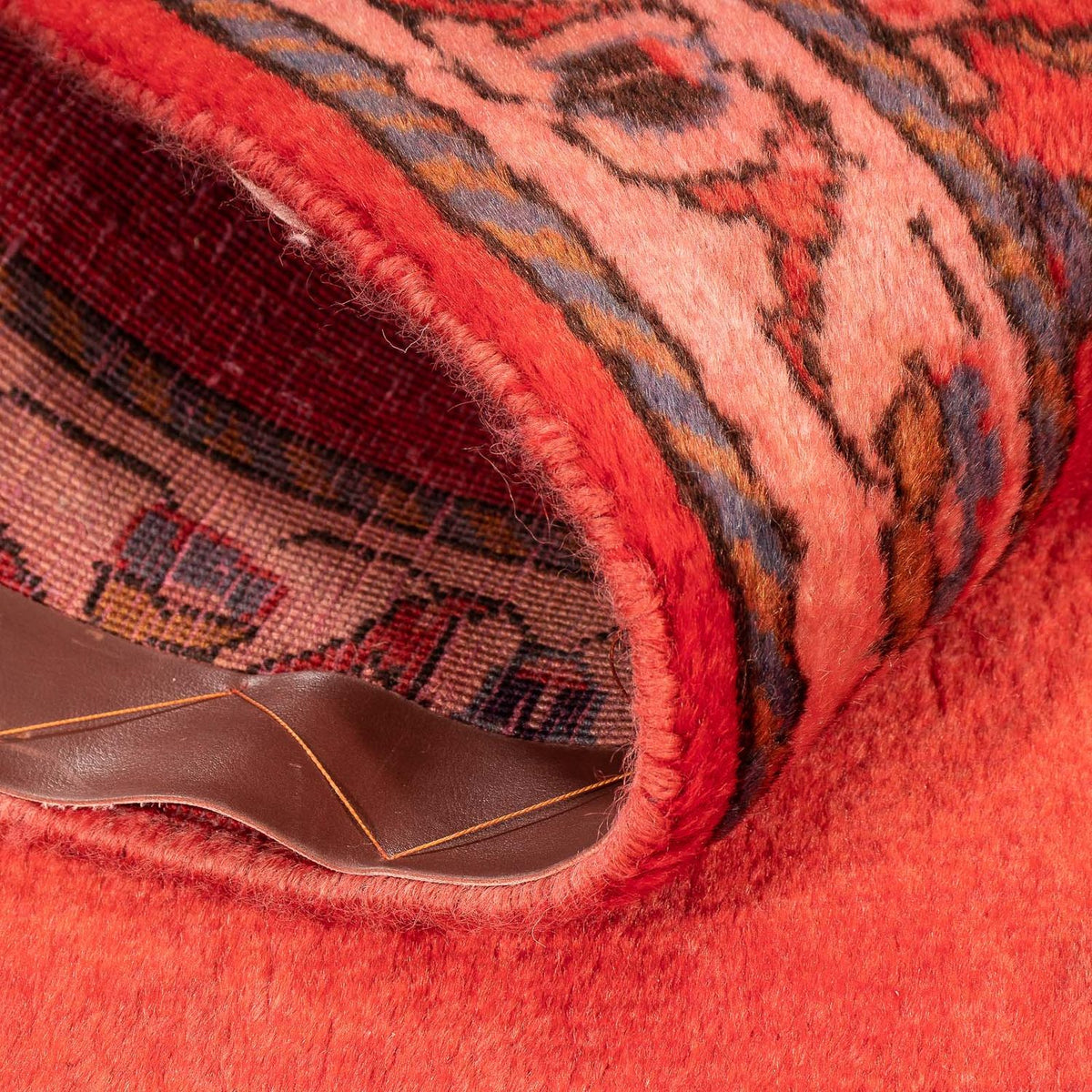 Alfombra persa - Clásica - 124 x 63 cm - rojo oscuro