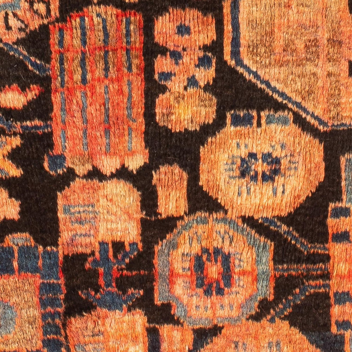 Alfombra persa - Nómada - 110 x 83 cm - multicolor