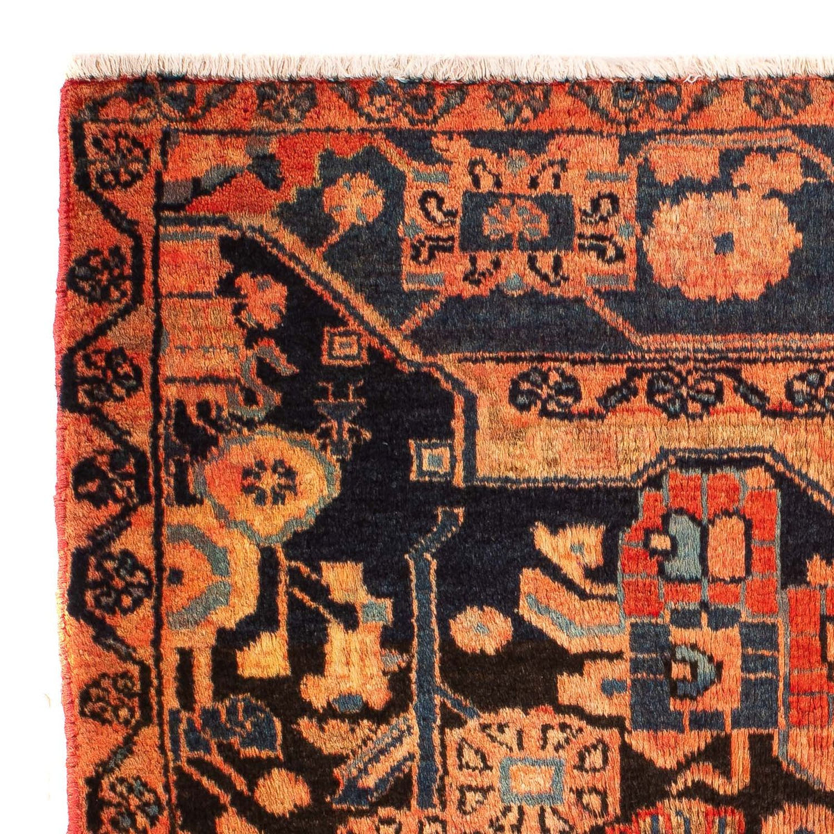 Alfombra persa - Nómada - 110 x 83 cm - multicolor