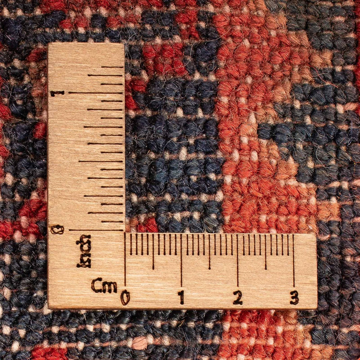 Alfombra persa - Nómada - 132 x 95 cm - rojo oscuro