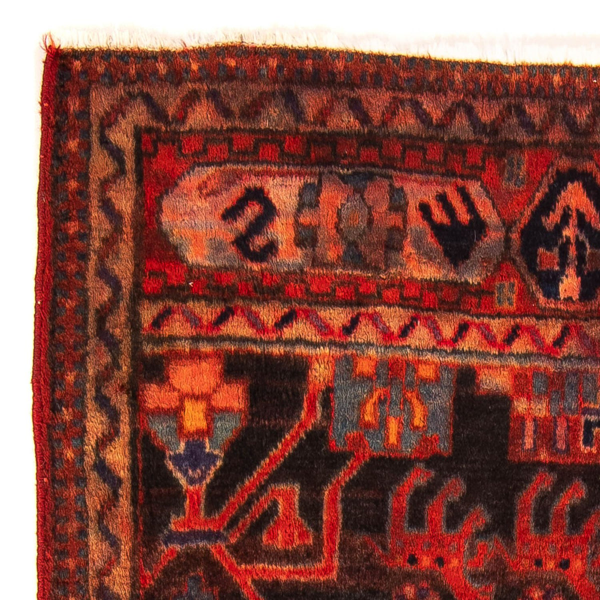 Alfombra persa - Nómada - 133 x 94 cm - multicolor