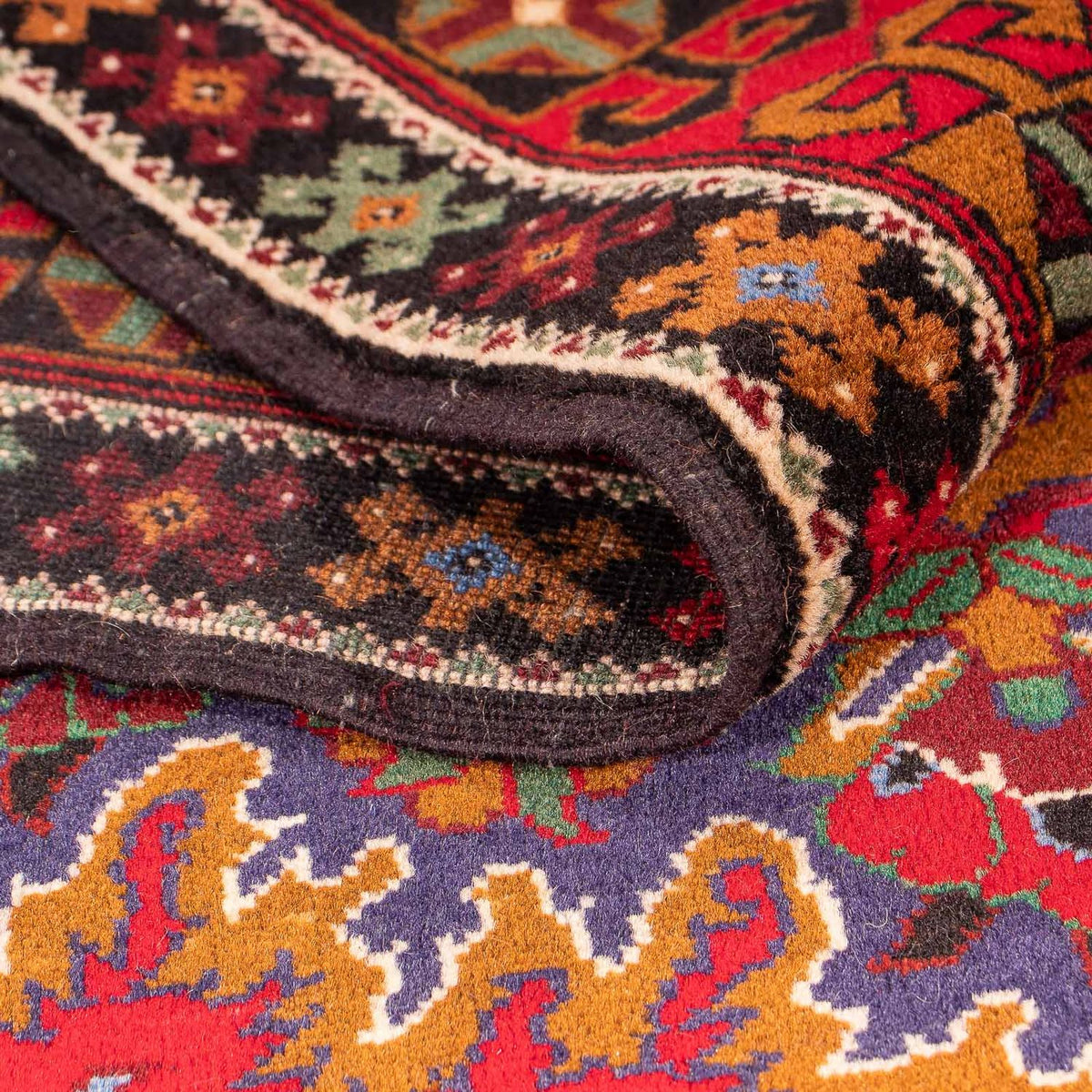 Alfombra de pasillo Alfombra afgana - 205 x 114 cm - rojo oscuro