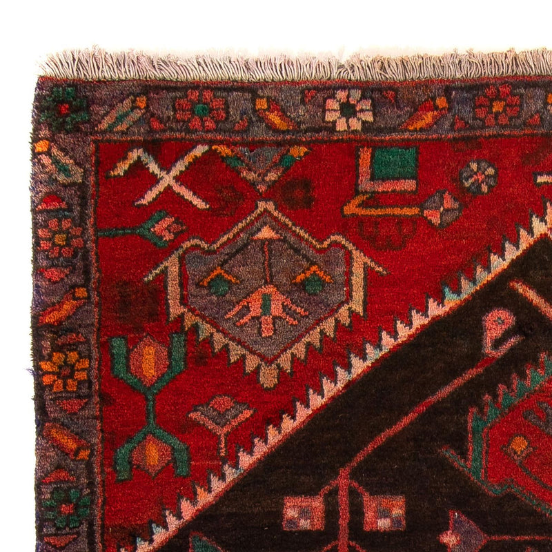 Alfombra persa - Nómada - 177 x 108 cm - rojo oscuro