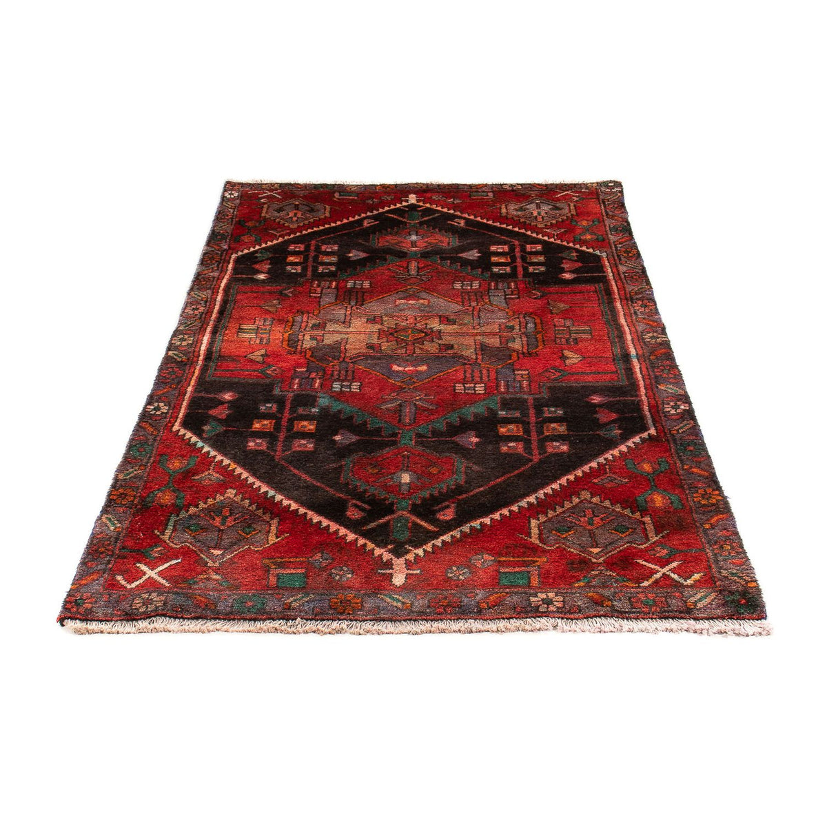 Alfombra persa - Nómada - 177 x 108 cm - rojo oscuro