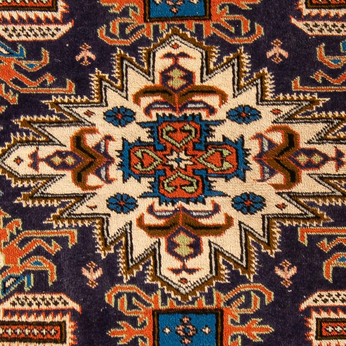Alfombra persa - Nómada - 170 x 112 cm - azul oscuro