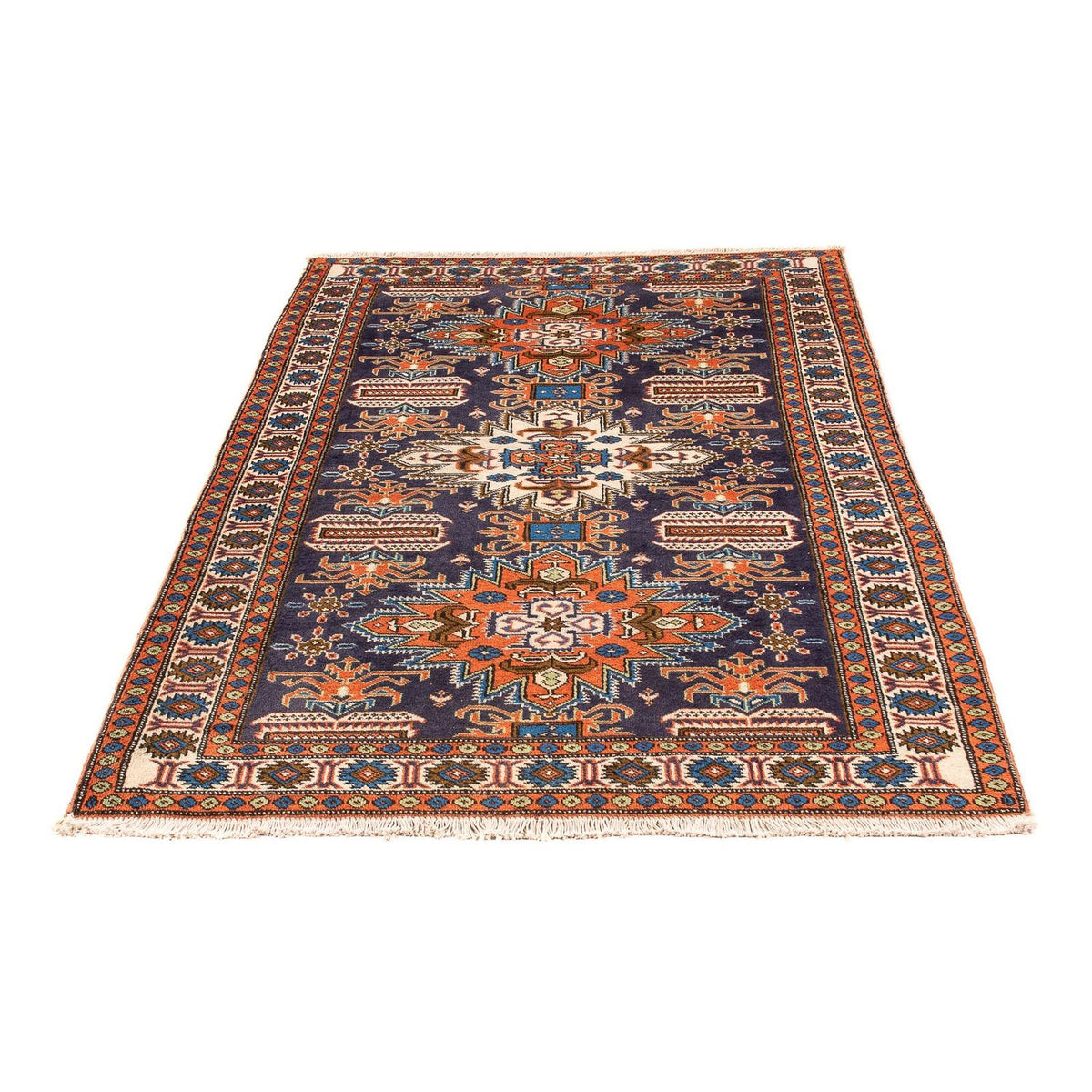 Alfombra persa - Nómada - 170 x 112 cm - azul oscuro