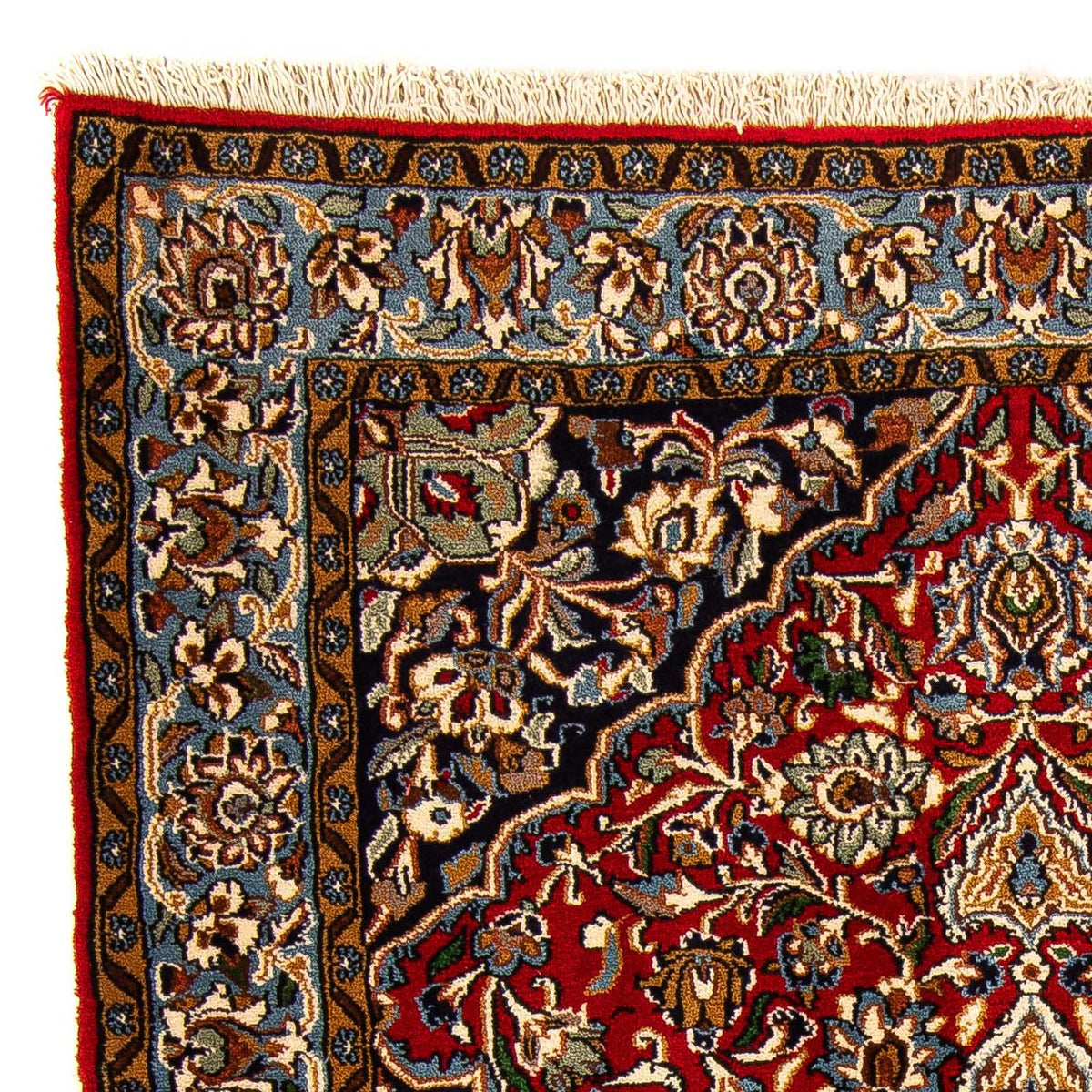 Alfombra oriental - Indus - 154 x 103 cm - rojo oscuro